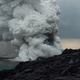 An enormous plume of gas, ash and steam resulted from a lava delta collapse at the Kamokuna ocean entry on New Years’ Eve. Image: NPS Photo/Travis Delimont